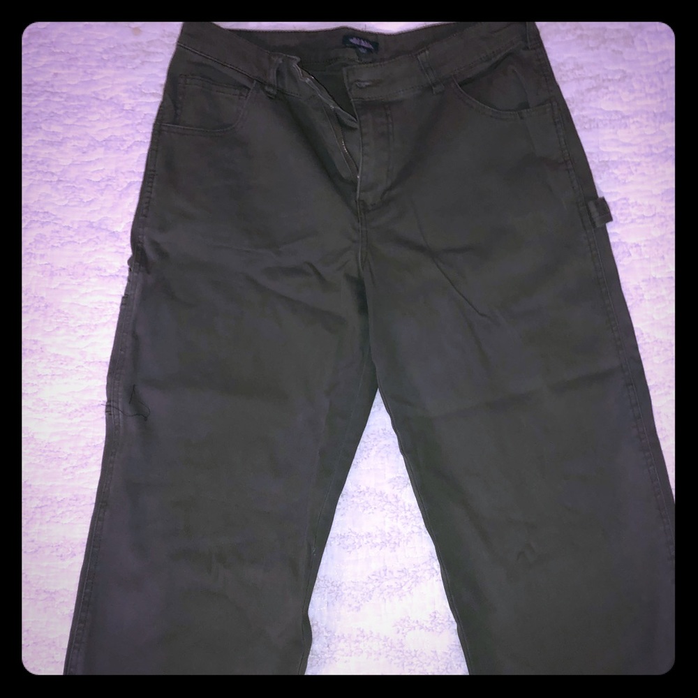 Army green skate pants
